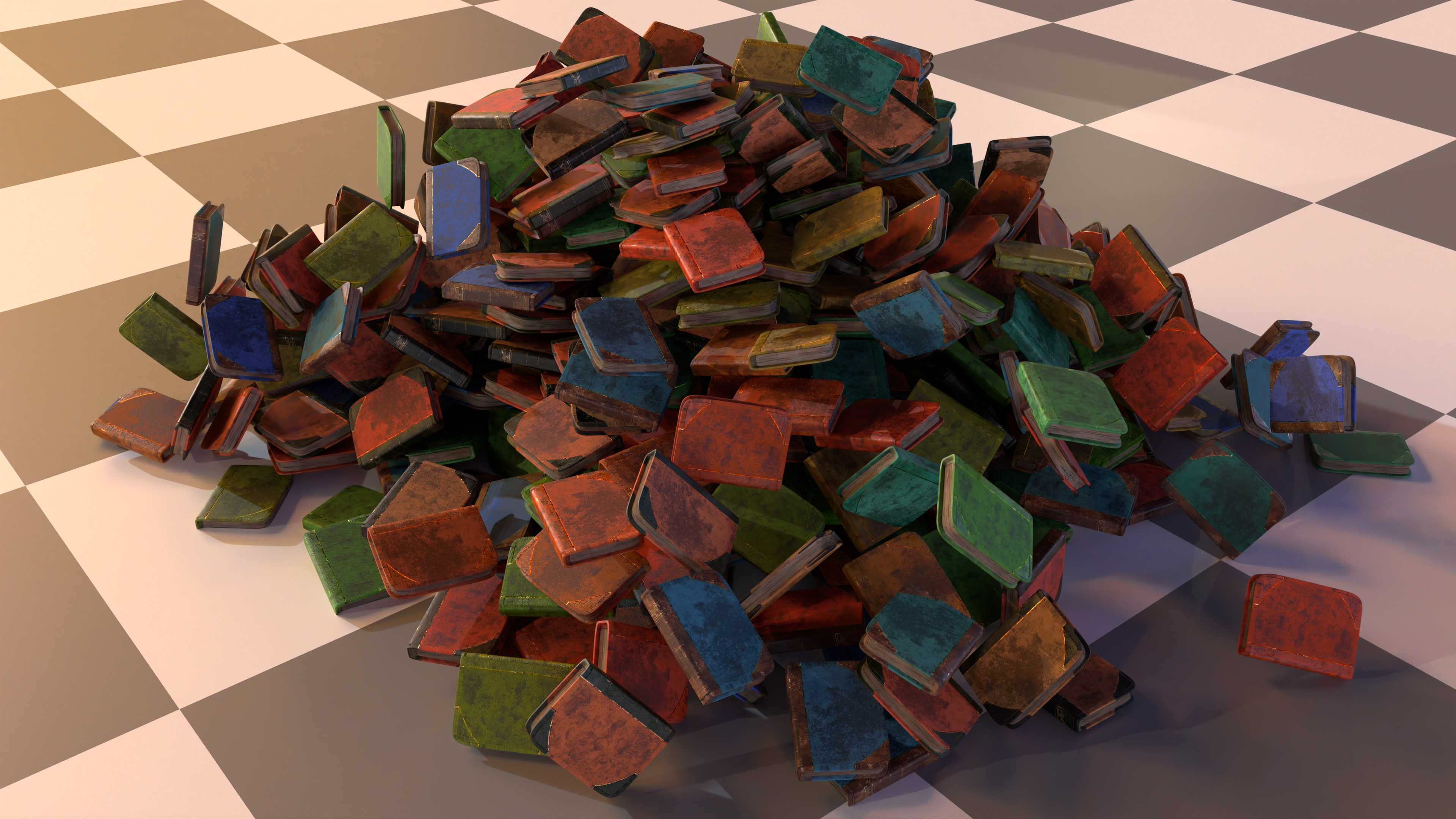 Final Render of Books